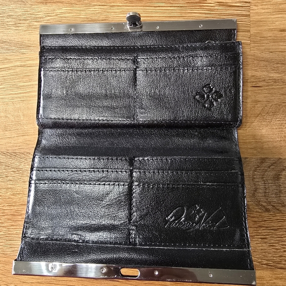 Patricia Nash Cauchy Wallet Black & Silver - Picture 2 of 6